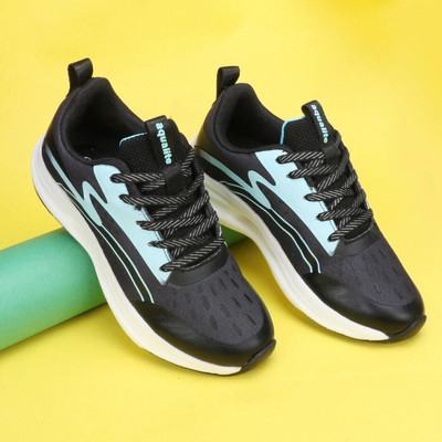 Aqualite Aqualite JASMINE-101 Women Sports Running & gymware Shoes with Slip-Resistance Running Shoes For Women(Black, Blue, Grey , 8)