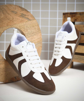 jm looks Lightweight Suede Low-Top Sneakers for Women | Versatile Daily Shoes Sneakers For Women(Brown , 4)