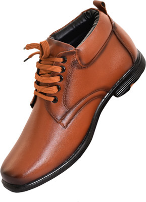 Bitlion BITLION LACE UP SHOES ,CHUKKA BOOTS Party Wear For Men(Tan , 10)