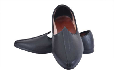 jayman punjabi jutti , nagra , nagra shoes , jutti , jalsa , mojari , rajasthani jutti Jutis For Men(Black , 7)