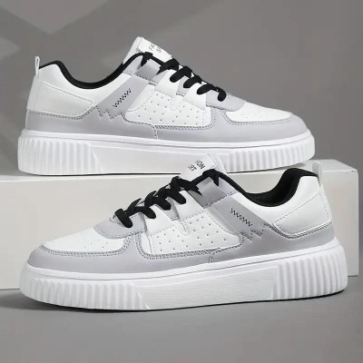 lejano Sneakers For Men(White, Black, Grey , 6)