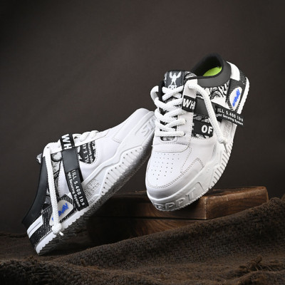 K' Footlance Rich Quality Decent Look Lightweight Men's Casual sneaker shoes running shoes Sneakers For Men(White , 10)