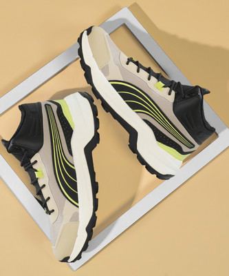 PUMA Questblitz Mid Running Shoes For Men(Beige , 7)