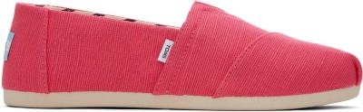TOMS Alpargata Canvas Slip-On Sneakers Bellies For Women(Pink)