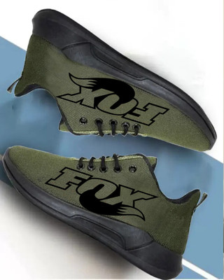 KANEGGYE RUNNING SPORTS SHOES FOR MEN & KIDS Running Shoes For Men(Olive, Black , 9)
