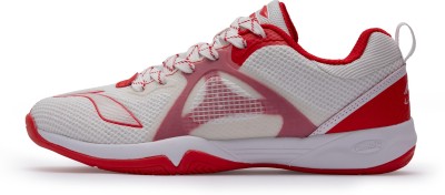 LI-NING Energy 20 Badminton Shoes For Men(White, Red , 11)