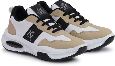 CROWN Versatile Casual Shoes for Men – Smart, Sleek & Comfortable Casuals For Men(Beige , 6)