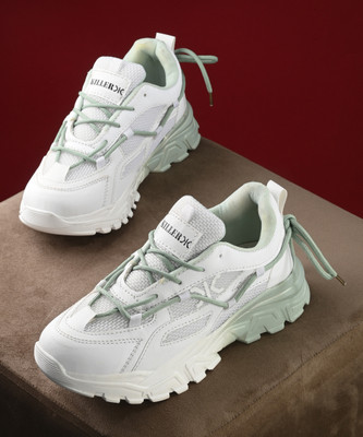 KILLER Sneakers For Women(Green, White , 3)
