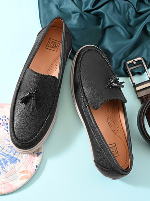 Mast & Harbour SS26 Men's Casual Loafers Loafers For Men(Black , 6)