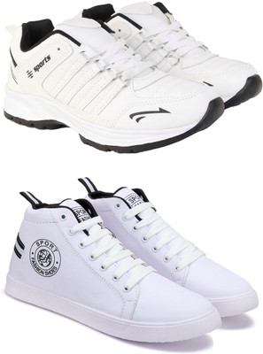 Pennen Men's Lightweight Comfortable Sports Shoes Casuals For Men(White , 8)