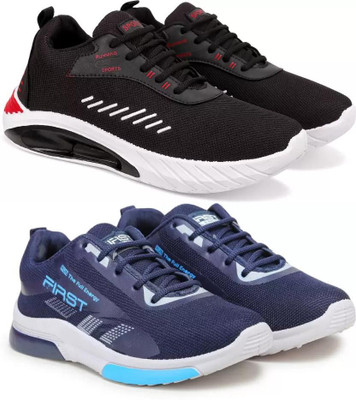 ELASA TY-TOOFAN BLACK_FIRST BLUE Outdoors For Men(Black , 7)