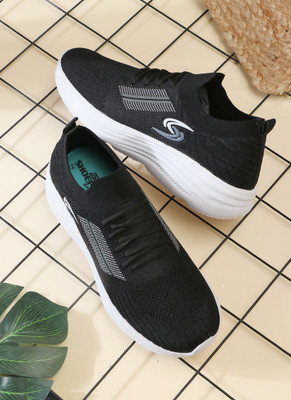 GENVE Stylish Comfortable Walking Wear and Runing Sports Shoes For Men's. Party Wear For Men(Black , 9)