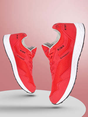 SEGA Red-Marathon Running Shoes For Men(Red , 6)