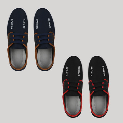house of common Walking Shoes For Men(Brown, Red , 8)