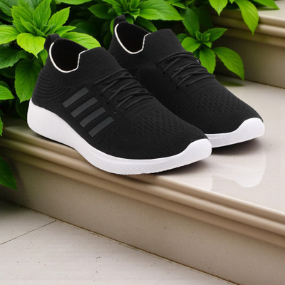 Face Trendy Sports Shoe For Men Running Shoes For Men(Black , 7)