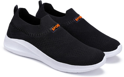 Pennen PENNEN Casual Shoes For Men Sneakers loafers White Sneakers For Men Slip On Sneakers For Men(Black , 9)