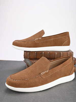 Mast & Harbour Comfortable Mocassin For Men(Tan , 6)