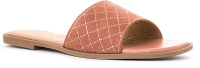 Khadim's Cleo Pink Mule Flat Sandal Casuals For Women(Pink)