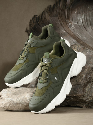 Roadster Sneakers For Men(Olive , 9)