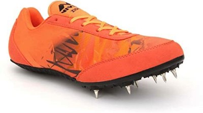 NIVIA Men Zion-1 Mesh Spikes Shoes for Track & Field Shoe - 6UK, Orange Cricket Shoes For Men(Orange)