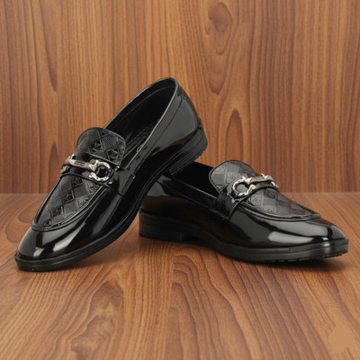 AJNIHA Stylish/Attractive/Comfortable Loafers For Men(Black , 7)