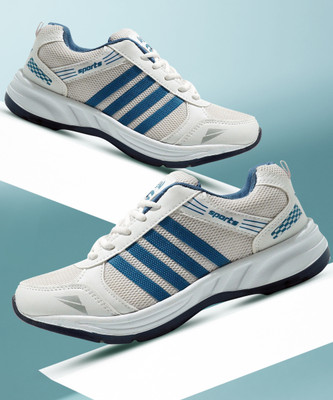 asian Wndr-13 White Sports,Casuals,Walking,Training,Gym,Stylish Running Shoes For Men(White, Blue , 9)