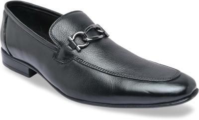 REGAL Regal Black Mens Leather Slip Ons Slip On For Men(Black , 7)