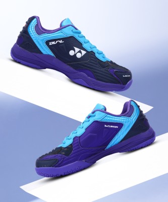 YONEX Dual Badminton Shoes For Men(Blue , 9)