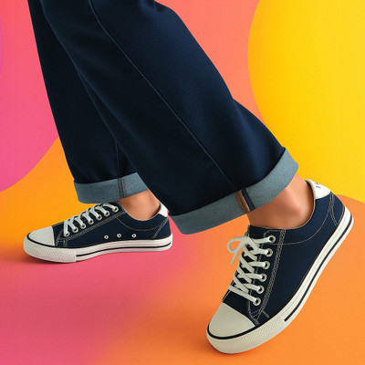 TRENDUTY SuperStar Lightweight,Cushioned Insole, Padded Neck casual Sneaker for Men Sneakers For Men(Blue , 6)