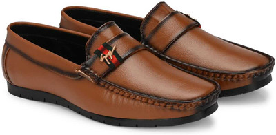 HATTOUN Slip On For Men(Tan , 10)
