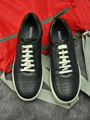 Roadster Men Blue Perforated Lightweight Stylish Lace Up Casual Sneakers Shoes Sneakers For Men(Blue , 8)