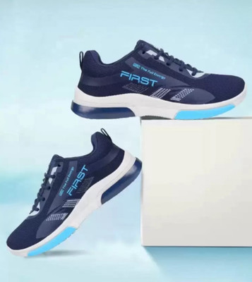 COOPERWINGS Stylish shoes for men – trendy sports running shoes for men gym wear Running Shoes For Men(Blue , 7)