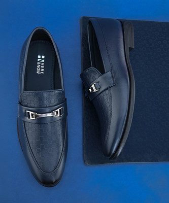 HERE&NOW Loafers For Men(Blue , 7)