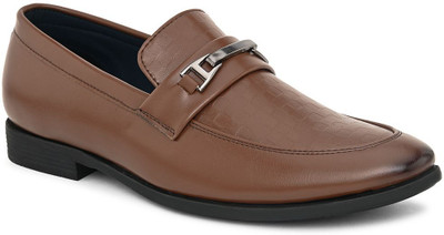 Birgos Tan Horsebit Formal Stylish Slip On For Men(Brown , 9)