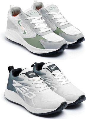 Face Men’s Sports Running Shoes – Lightweight, Breathable & Comfortable Running Shoes For Men(Green, Black , 10)