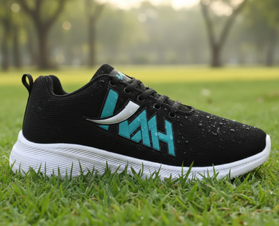 KAVIYAA MERCHANTS Men’s Sports Shoes – Stylish & Lightweight for Active Wear Casuals For Men(Black , 8)