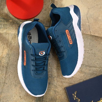 Birde Stylish Comfortable Lightweight, Breathable Black Running shoes Walking Shoes For Men(Blue , 10)