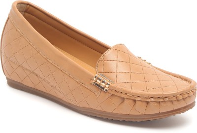 flat n heels Loafers For Women(Tan , 8)