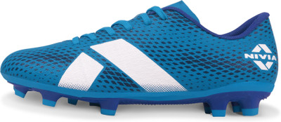 NIVIA Bezel Football Shoes For Men(Blue, White , 8)