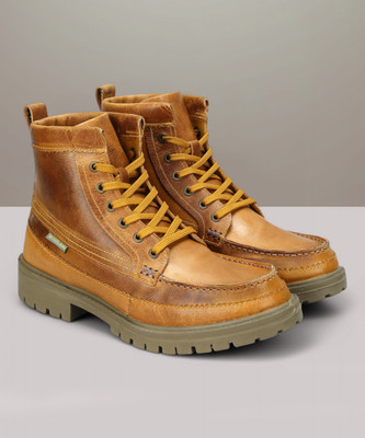 WOODLAND Boots For Men(Beige , 10)