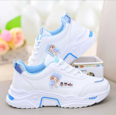 MEGPAR White New Stylish Look Comfortable Casual Shoes Womens And Girls Sneakers For Women(Blue , 7)