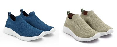 Face Stylish Sports Shoes for Men – Ideal for Running, Gym & Training Sneakers For Men(Blue, Green , 6)