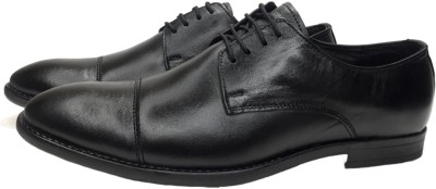 KOXA KS 330 10 Formal Shoes For Men Black Leather, Lace Up For Men(Black)