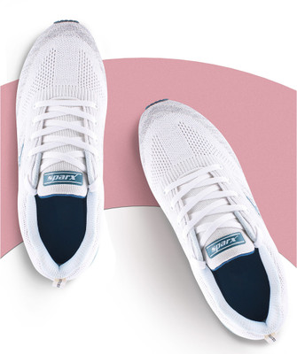 Sparx SM 717 Running Shoes For Men(White, Blue , 6)