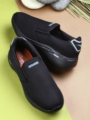 asian Superwalk-14 Black Gym,Sports,Casual, Stylish With Extra Comfort Walking Shoes For Men(Black, Green)
