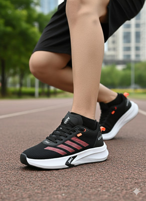 DXMODA Black & Red Stylish Sports Shoes for Men | Gym, Walking & Daily Wear Outdoors For Men(Black, Red , 8)