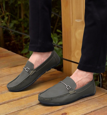 Evolite Loafers For Men(Olive , 8)