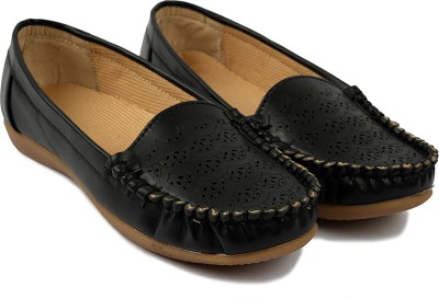 Kicky Loafers For Women(Black , 4)