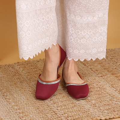 RAHEGAS Bellies For Women(Maroon , 6)