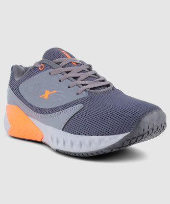 Sparx SM 713 Walking Shoes For Men(Grey, Orange , 6)